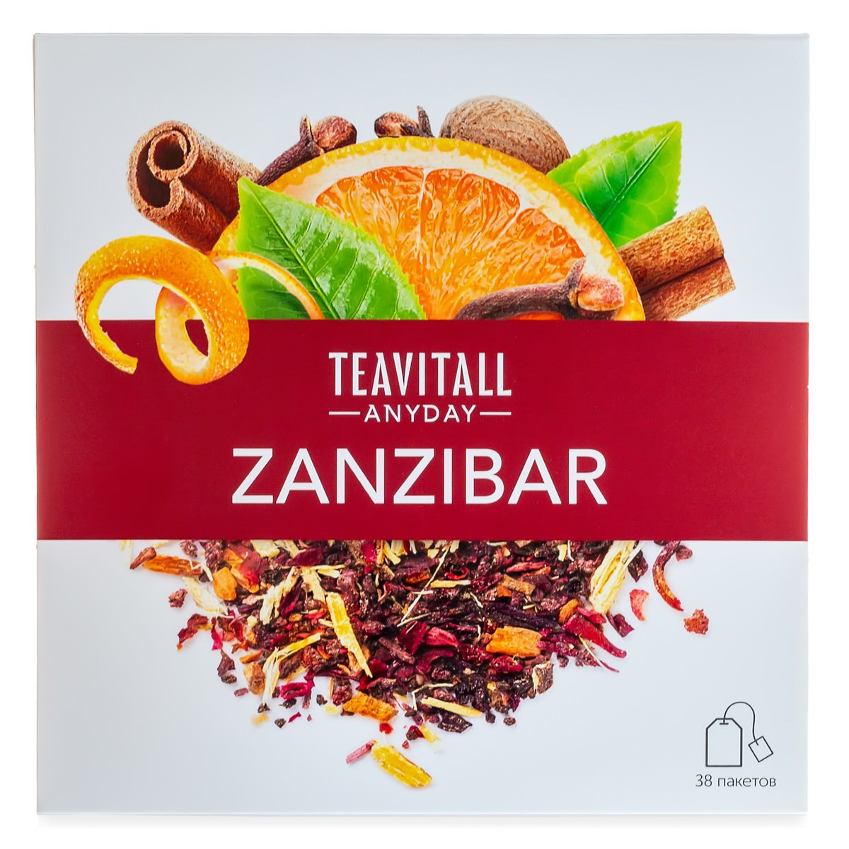 Чайный напиток TeaVitall Anyday “Zanzibar” по цене 370 руб. - купить в  Городце ☛ Доставка ☆ Интернет-магазин «EcoGreenDom»